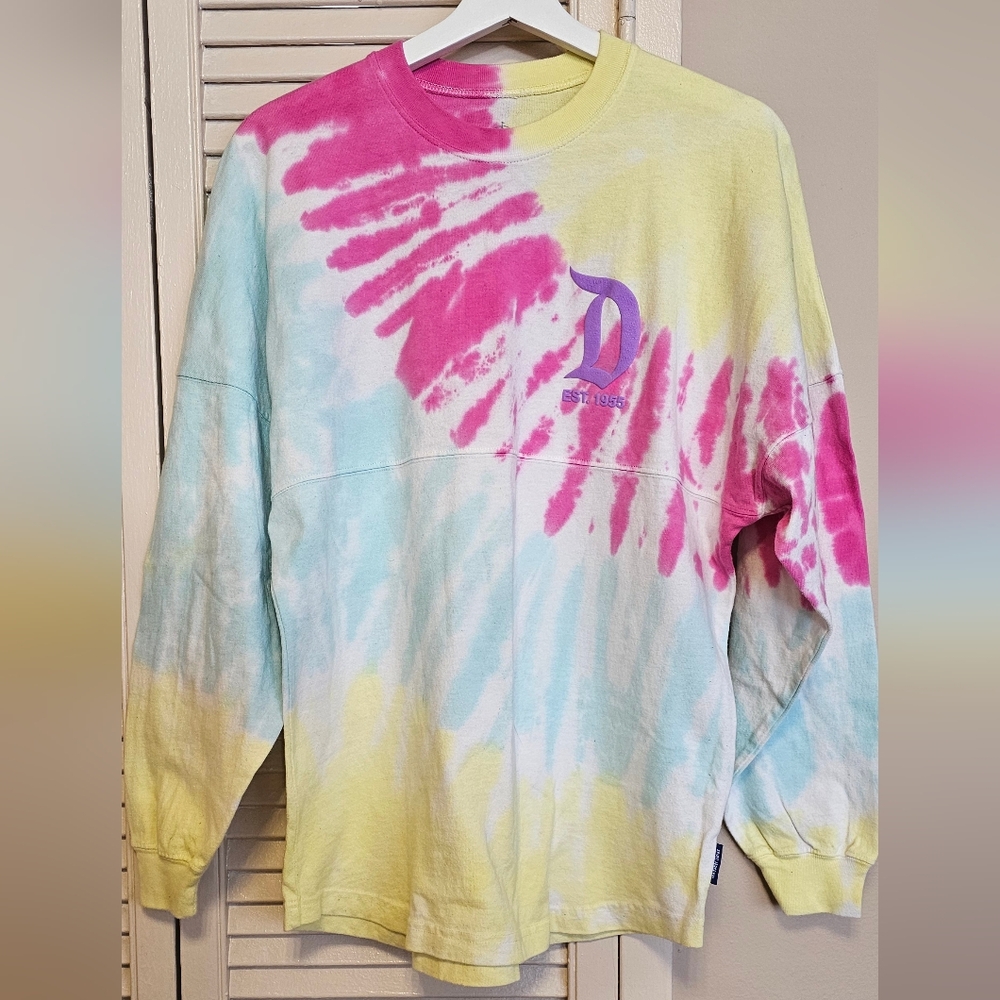 Authentic Vintage Walt Disney World Logo Tie-dye Spirit Jersey  (XS)   V-BLP